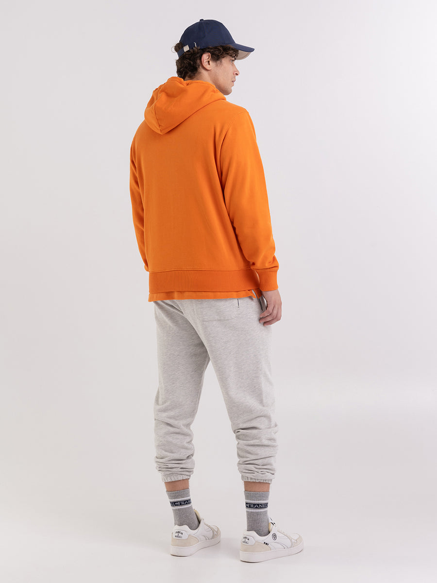 Full zipper hoodie with Crest logo embroidery