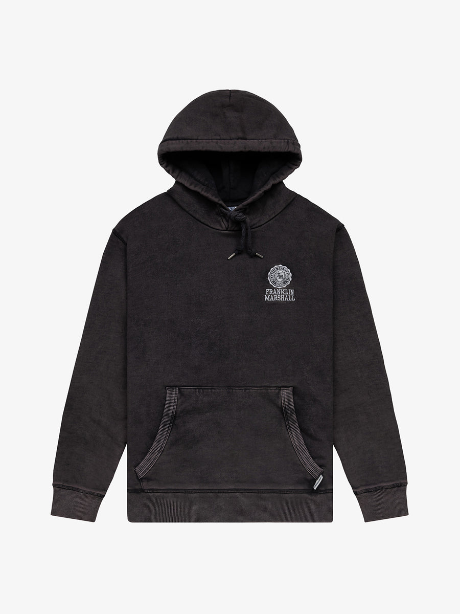 Marble wash hoodie with Crest logo embroidery