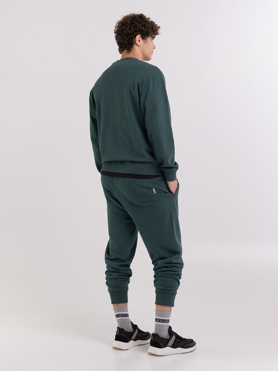 Sweatshirt with arch letter logo print