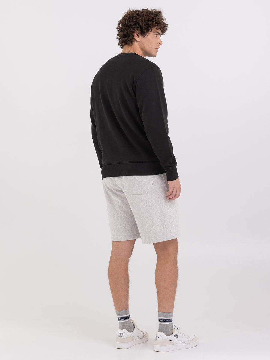 Sweatshirt with arch letter logo print