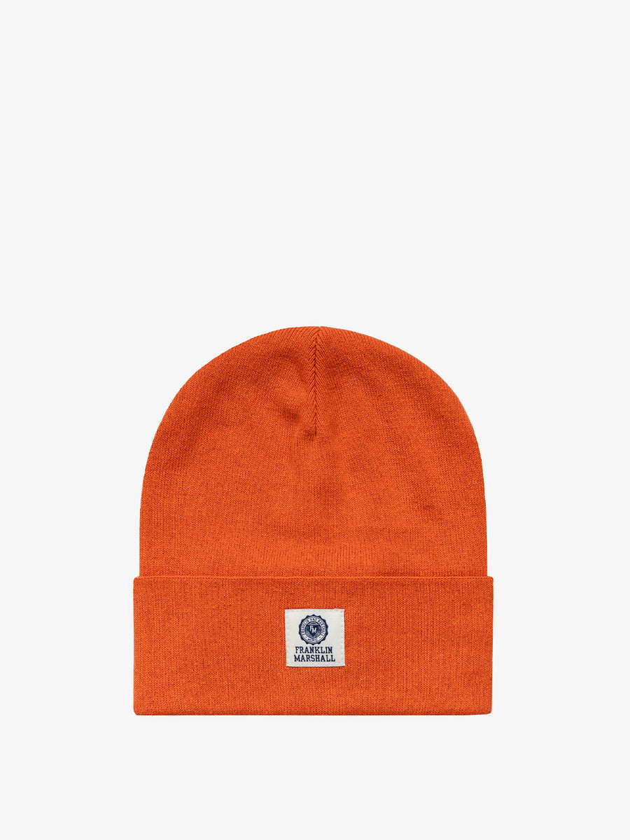 Beanie with turn-up and Crest logo