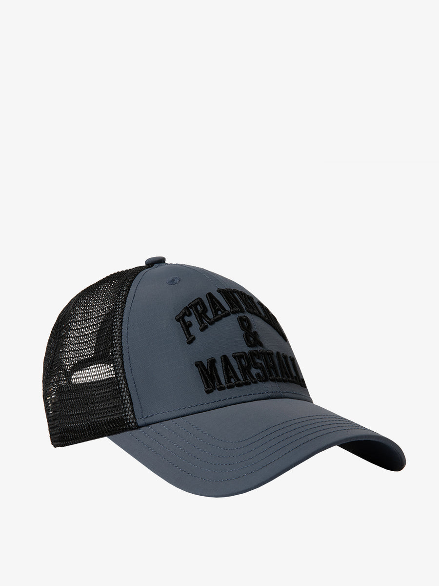 Agender baseball cap in twill and mesh