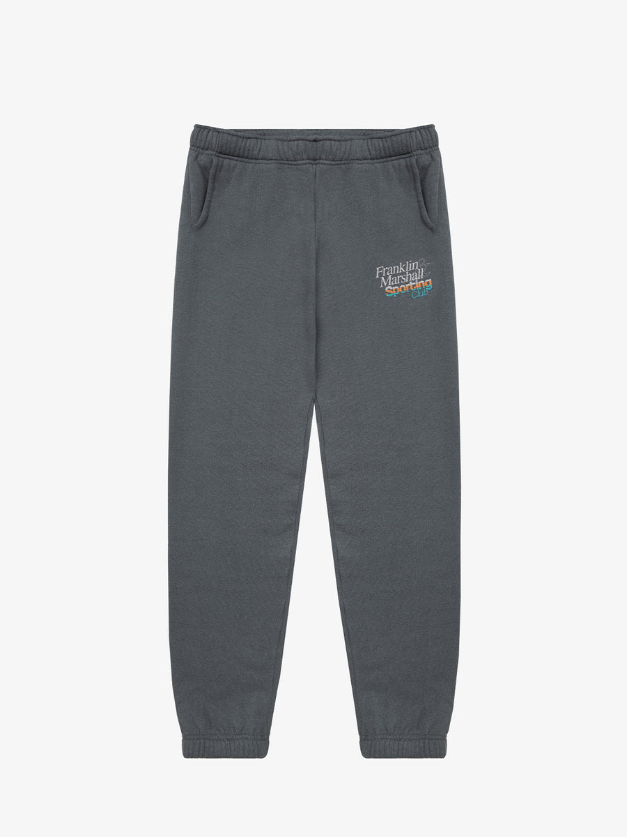 Jogger trousers with sporting club logo embroidery