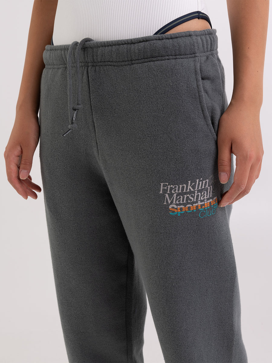 Jogger trousers with sporting club logo embroidery