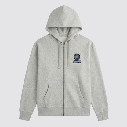 L'iconica felpa con zip e cappuccio della collezione "Heritage"