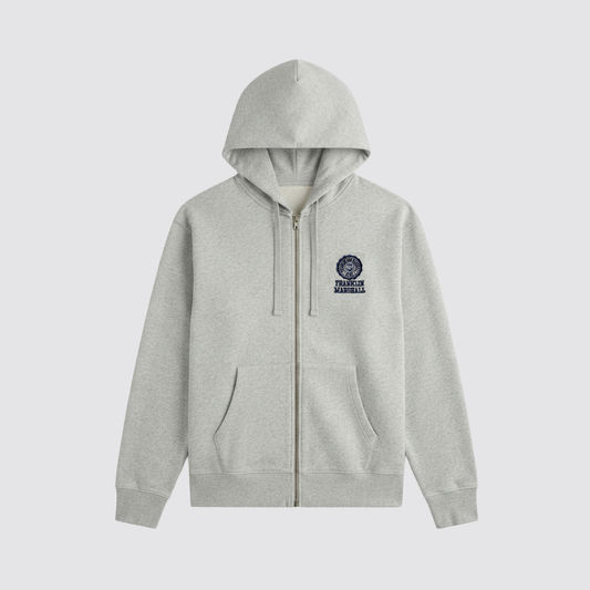 La icónica sudadera con cremallera y capucha de la colección "Heritage"