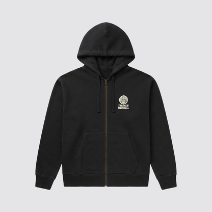 L'iconica felpa con zip e cappuccio della collezione "Heritage"