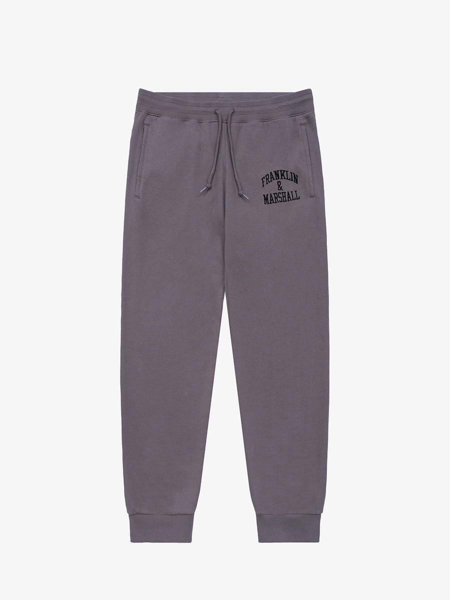 Agender jogger trousers with Arch letter embroidery