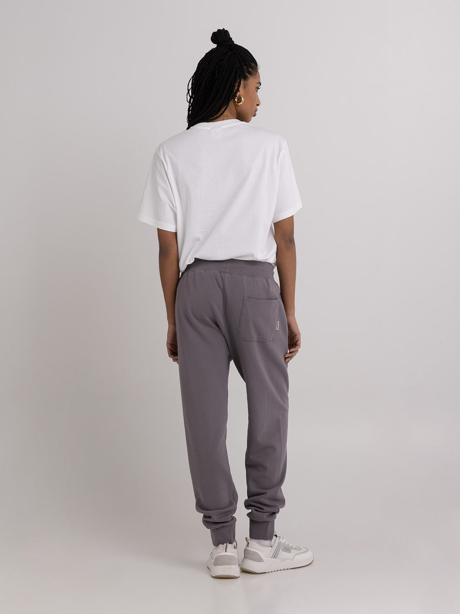 Agender jogger trousers with Arch letter embroidery
