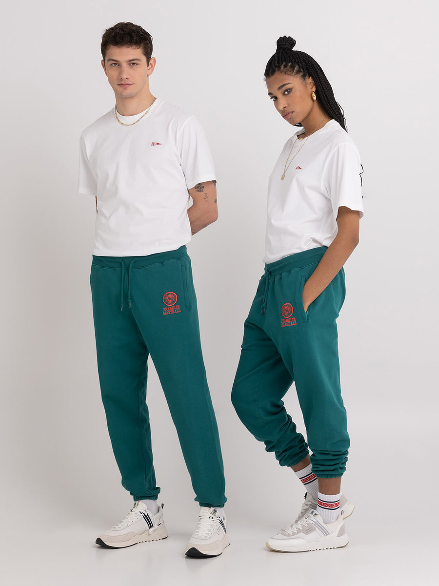 Agender jogger trousers with Crest logo embroidery