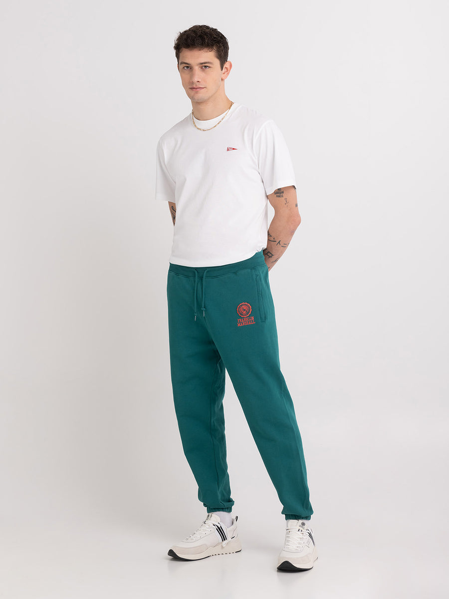 Agender jogger trousers with Crest logo embroidery