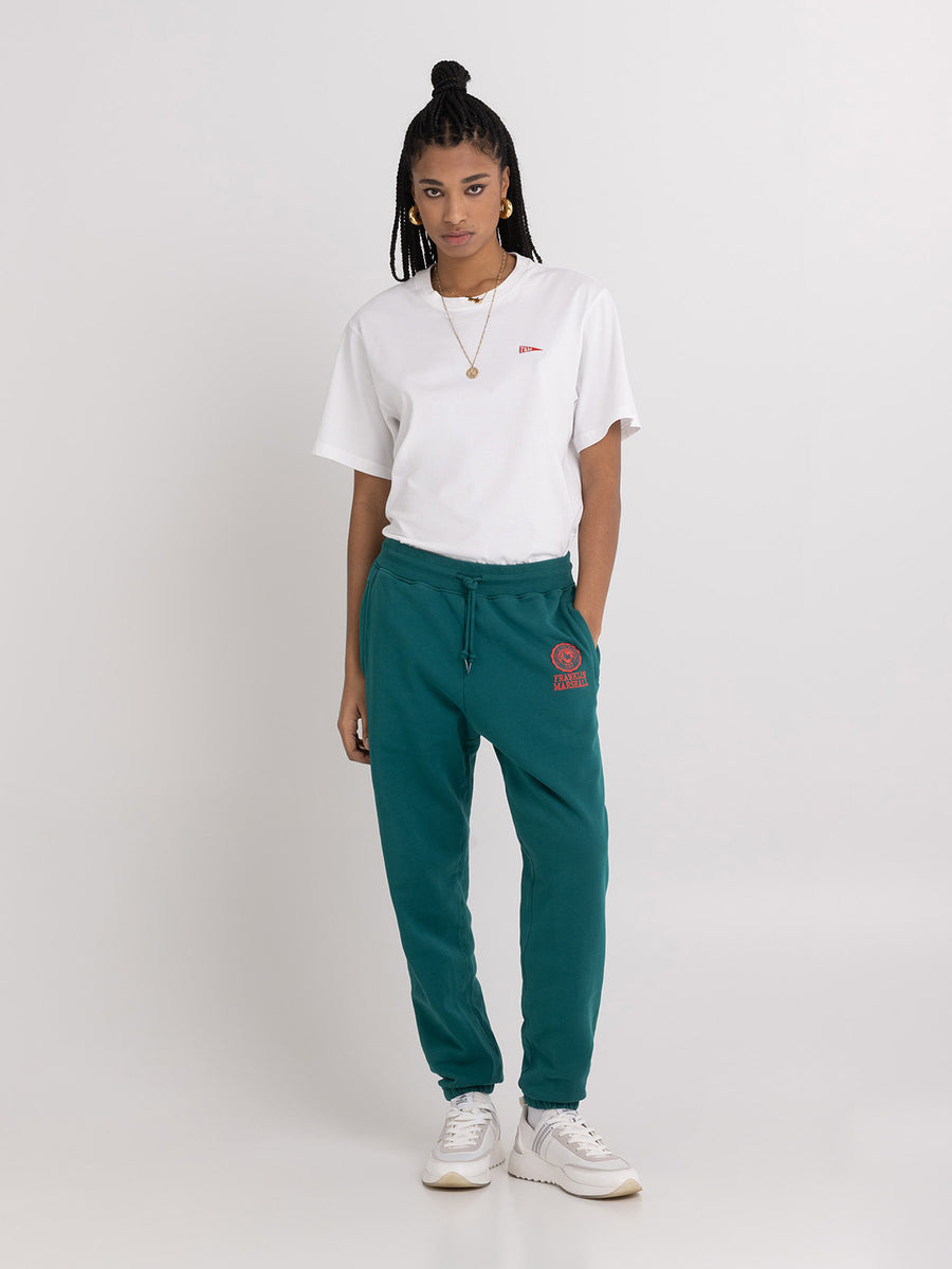 Agender jogger trousers with Crest logo embroidery