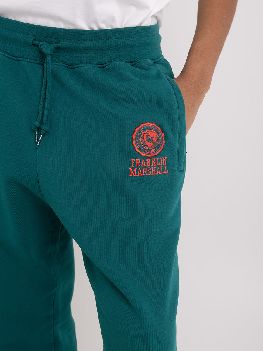 Agender jogger trousers with Crest logo embroidery
