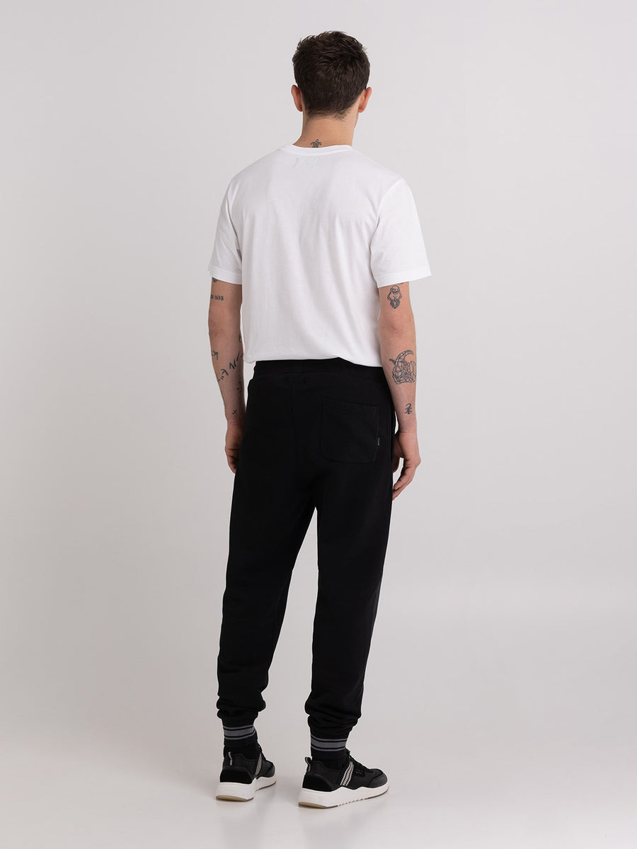 Organic cotton jogger trousers with Alumni logo print