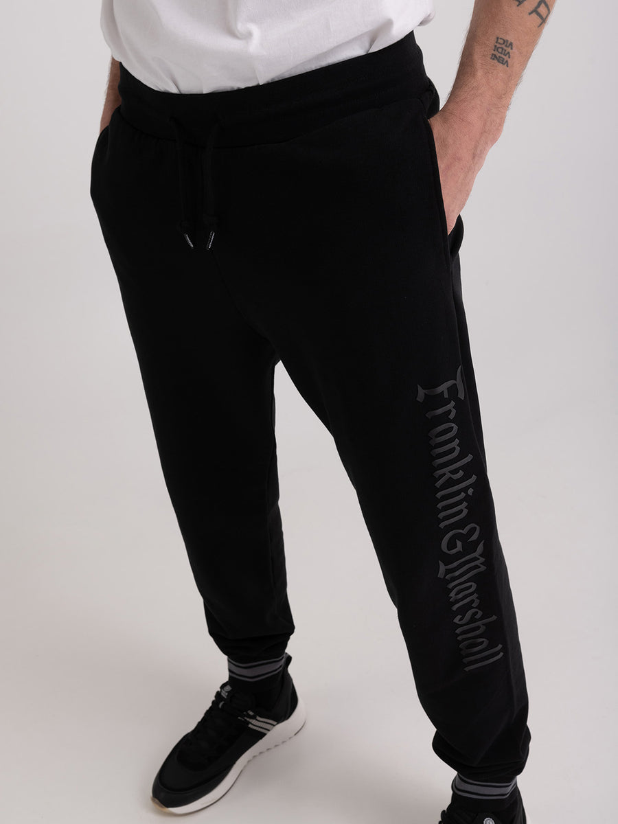 Organic cotton jogger trousers with Alumni logo print