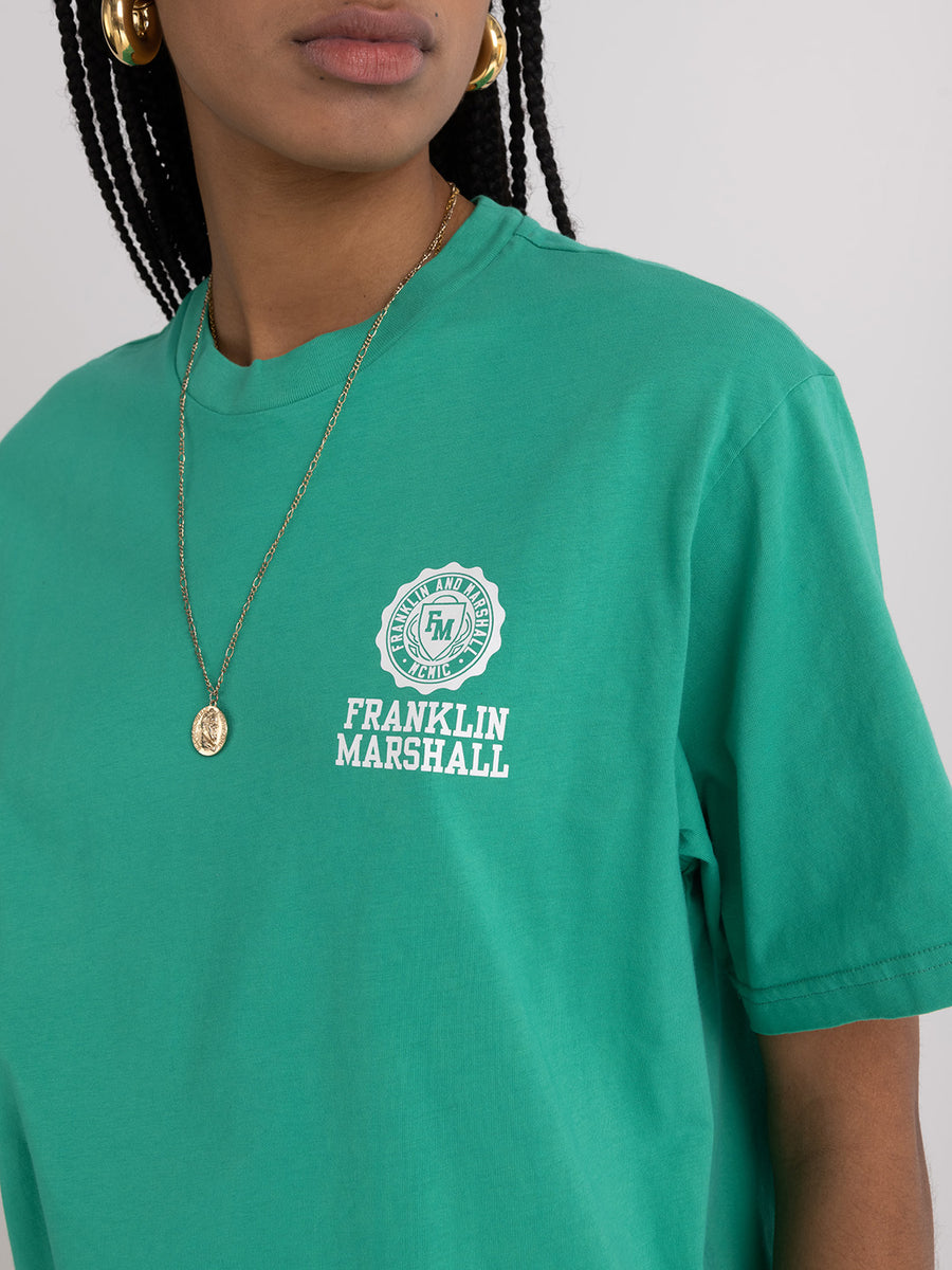 Agender t-shirt with Crest logo print