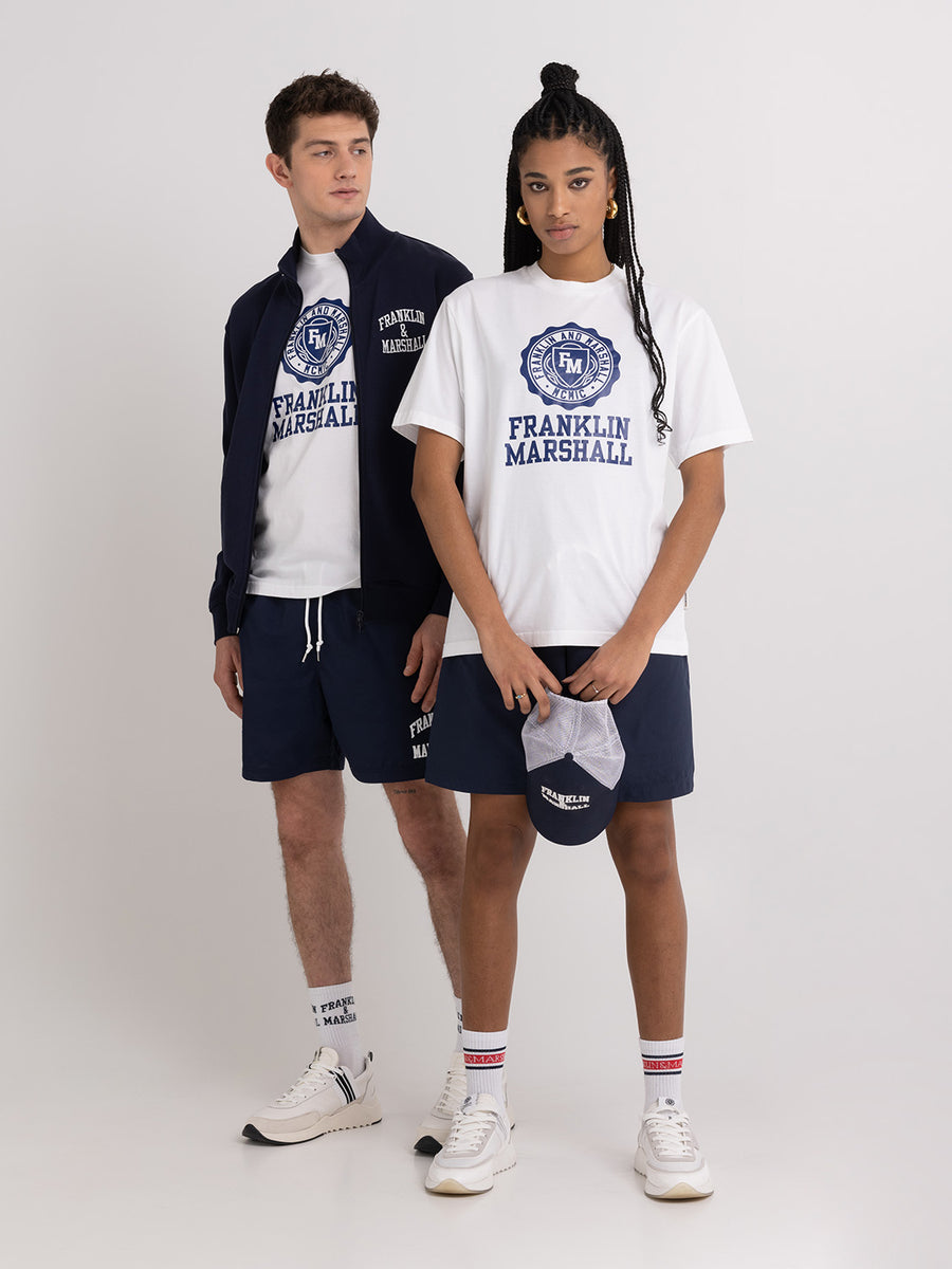Agender t-shirt with Crest logo print