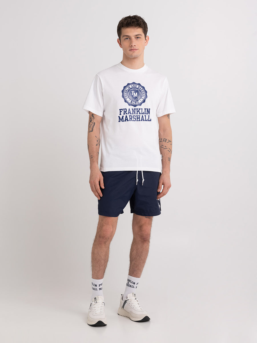 Agender t-shirt with Crest logo print