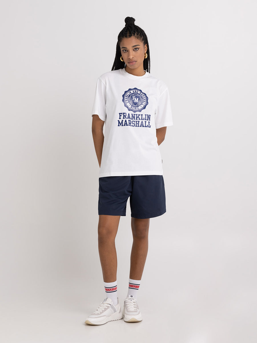 Agender t-shirt with Crest logo print