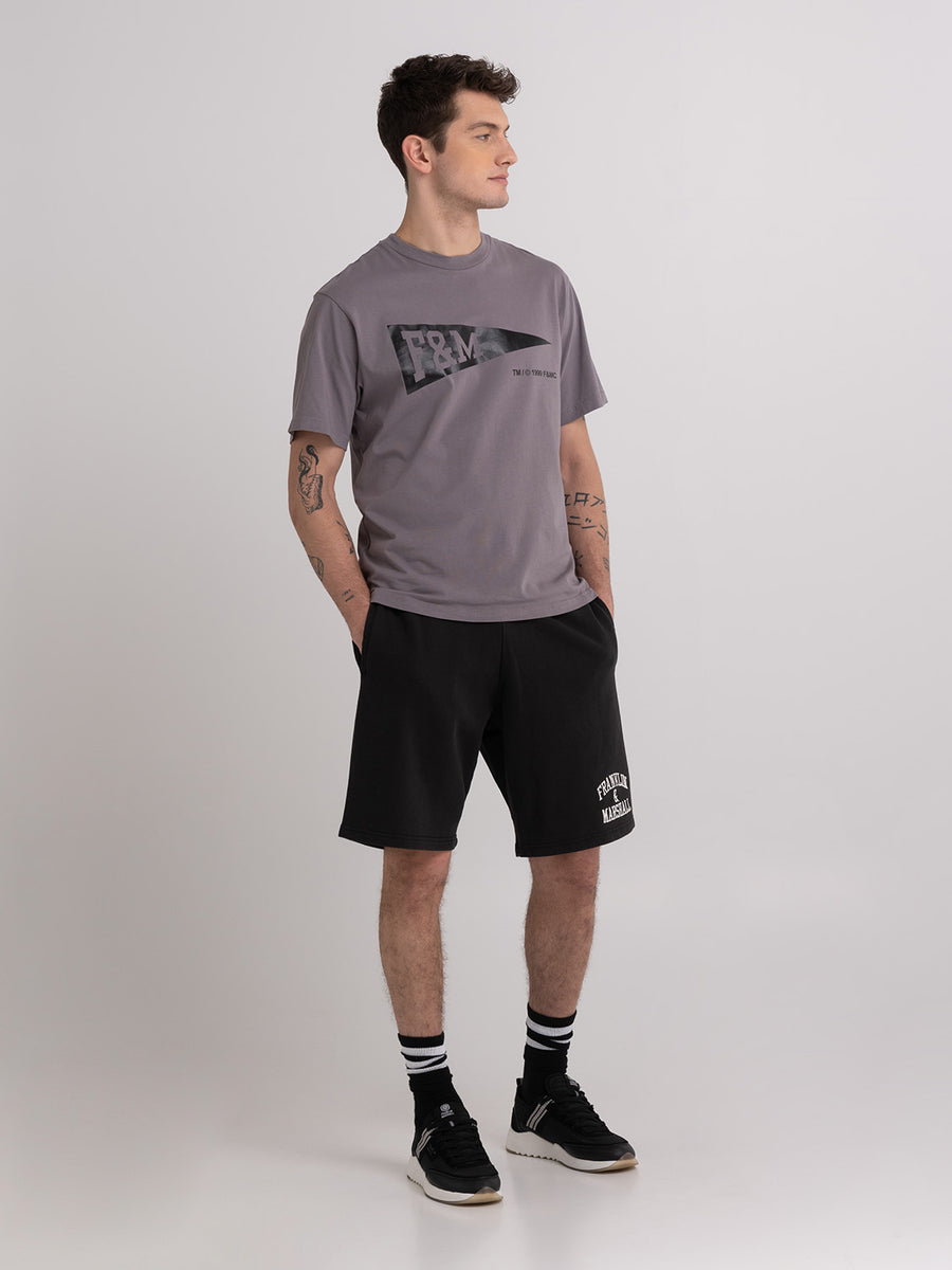 Jersey t-shirt with Pennant logo print