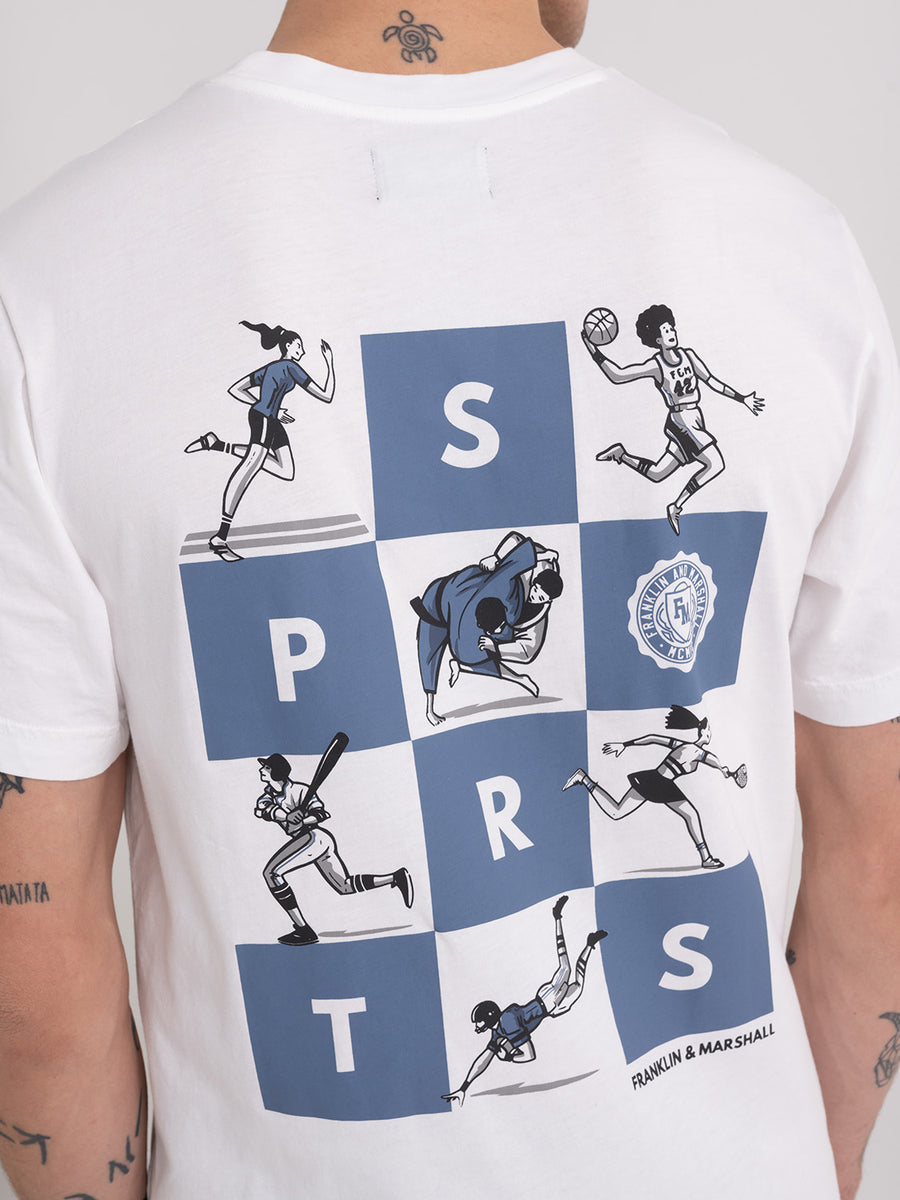 Organic cotton t-shirt with Sportswear print