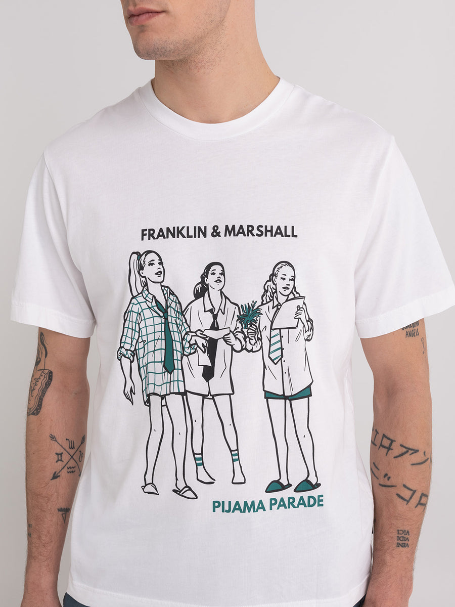 Organic cotton t-shirt with Pijama Parade Alumni print
