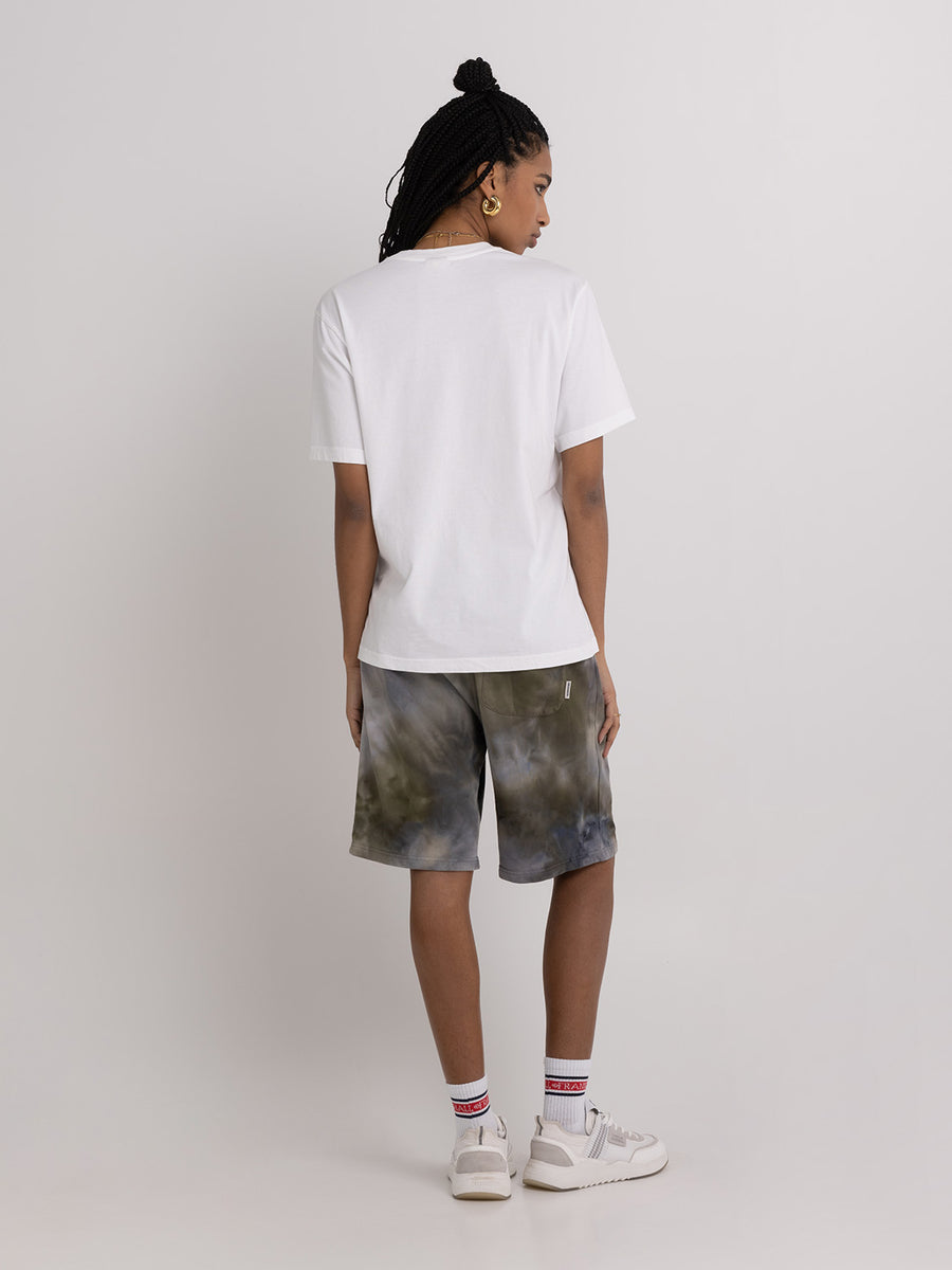 Agender t-shirt with arch letter logo print