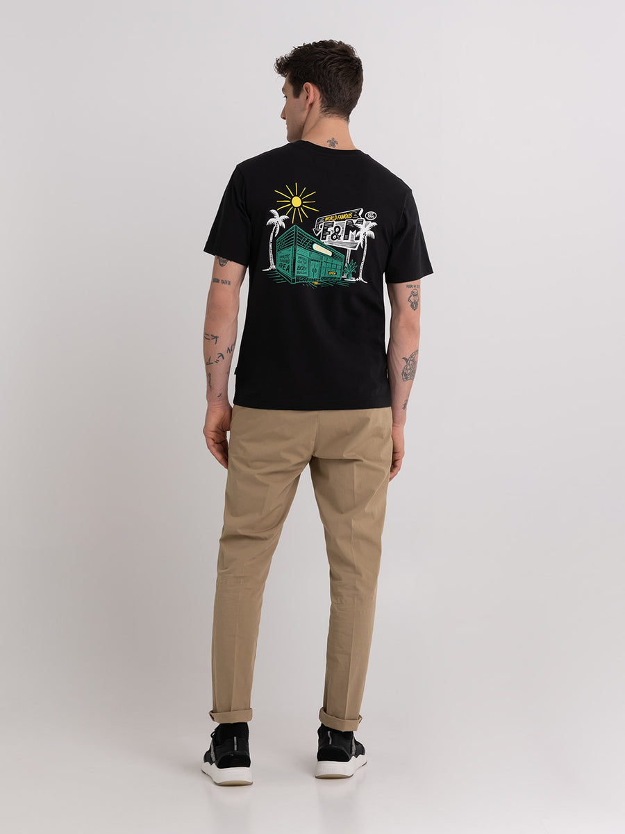Organic cotton t-shirt with Fitness Club Gym Alumni print