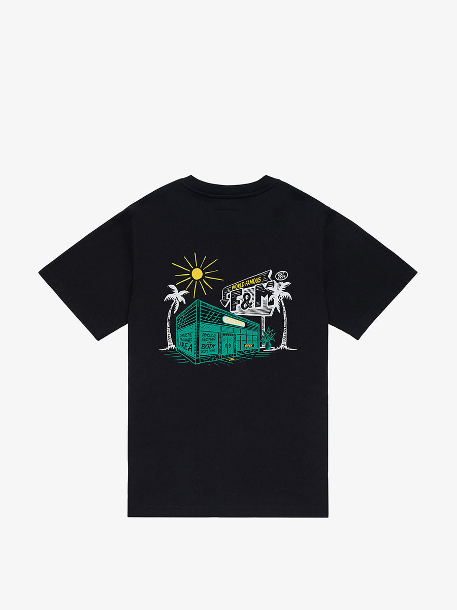 Organic cotton t-shirt with Fitness Club Gym Alumni print