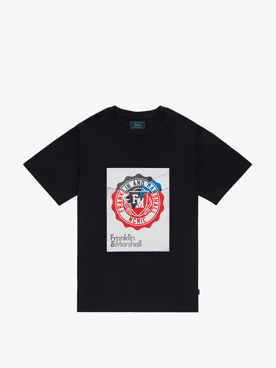 Organic cotton t-shirt with Alumni logo Crest print