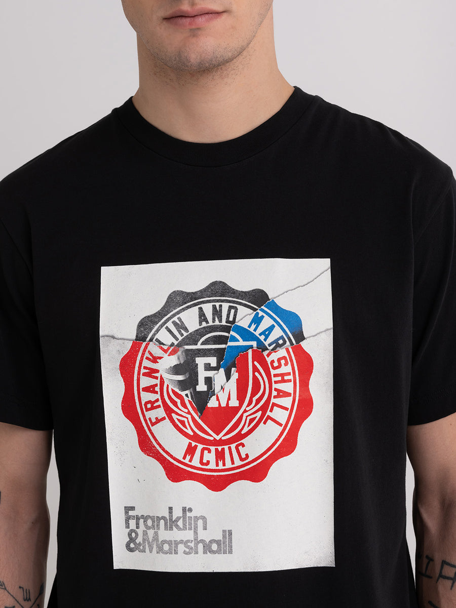 Organic cotton t-shirt with Alumni logo Crest print