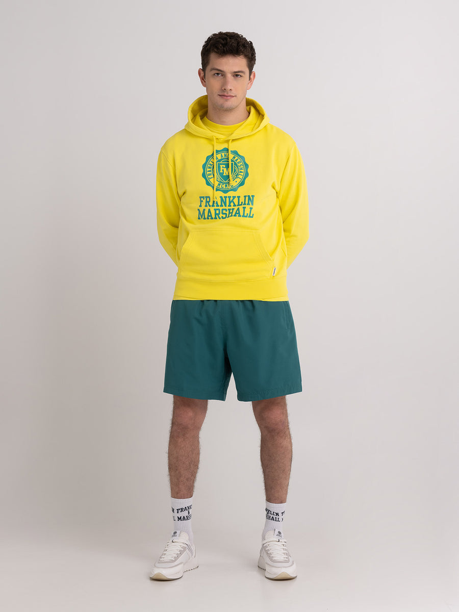 Hoodie with Crest logo print
