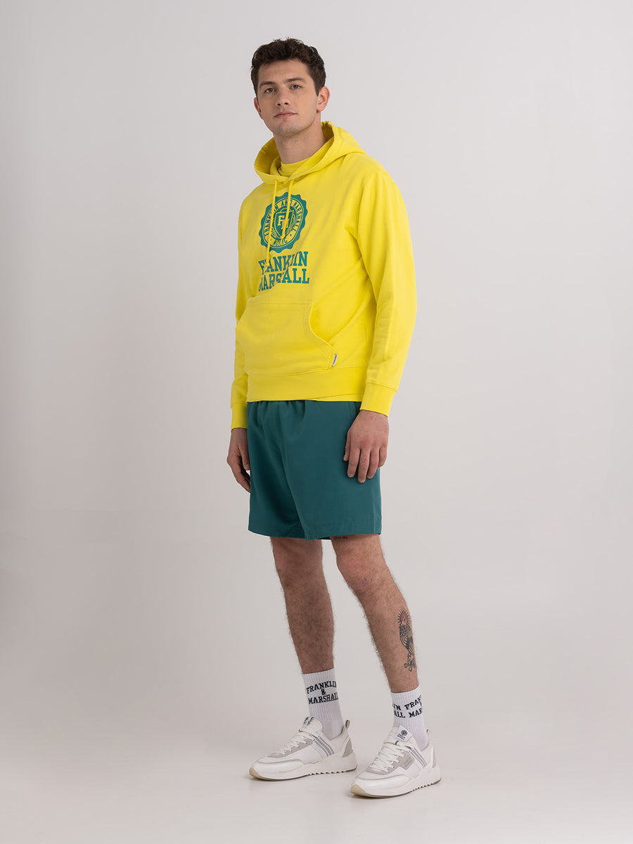 Hoodie with Crest logo print