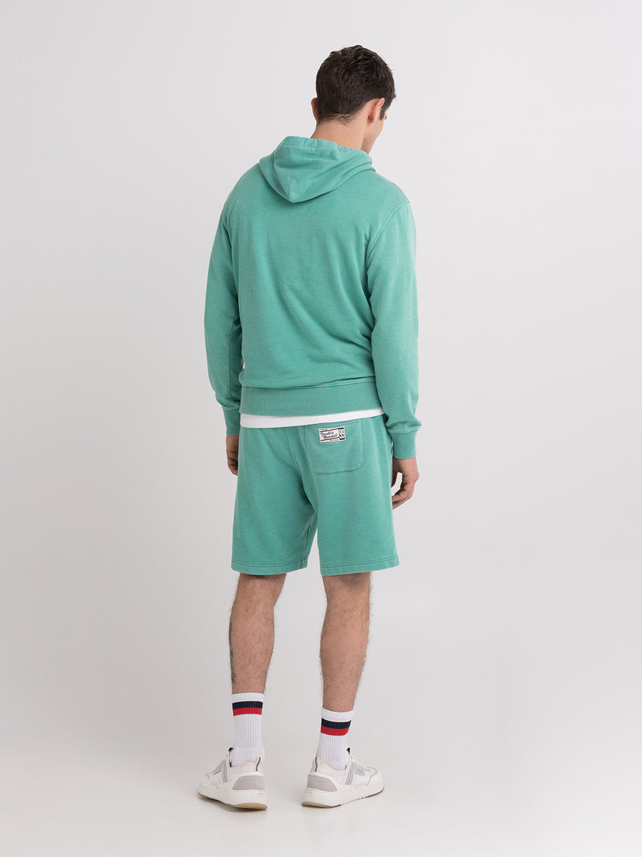 Burn out sweatshirt with arch letter logo print