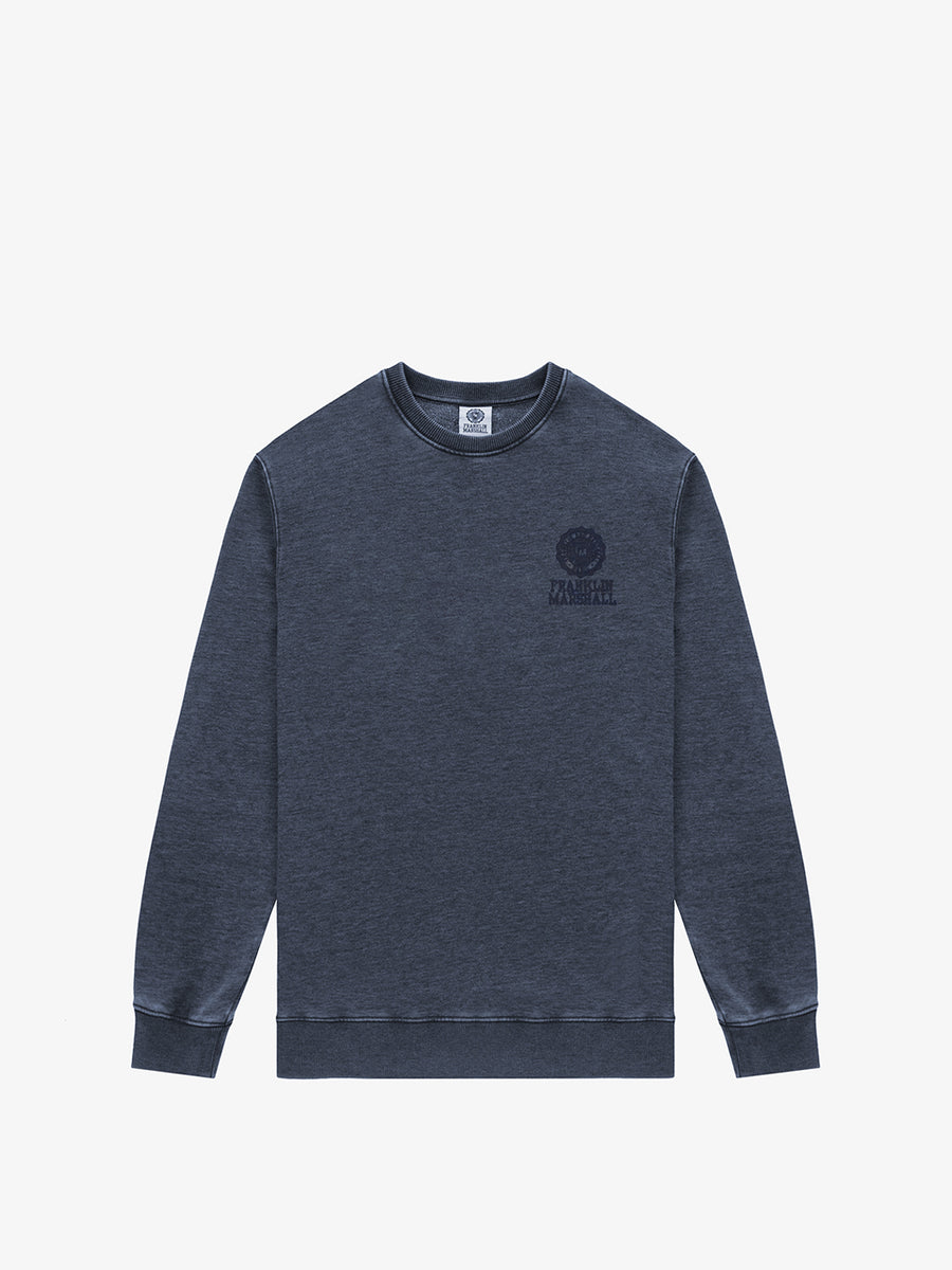 Burn out sweatshirt with Crest logo embroidery