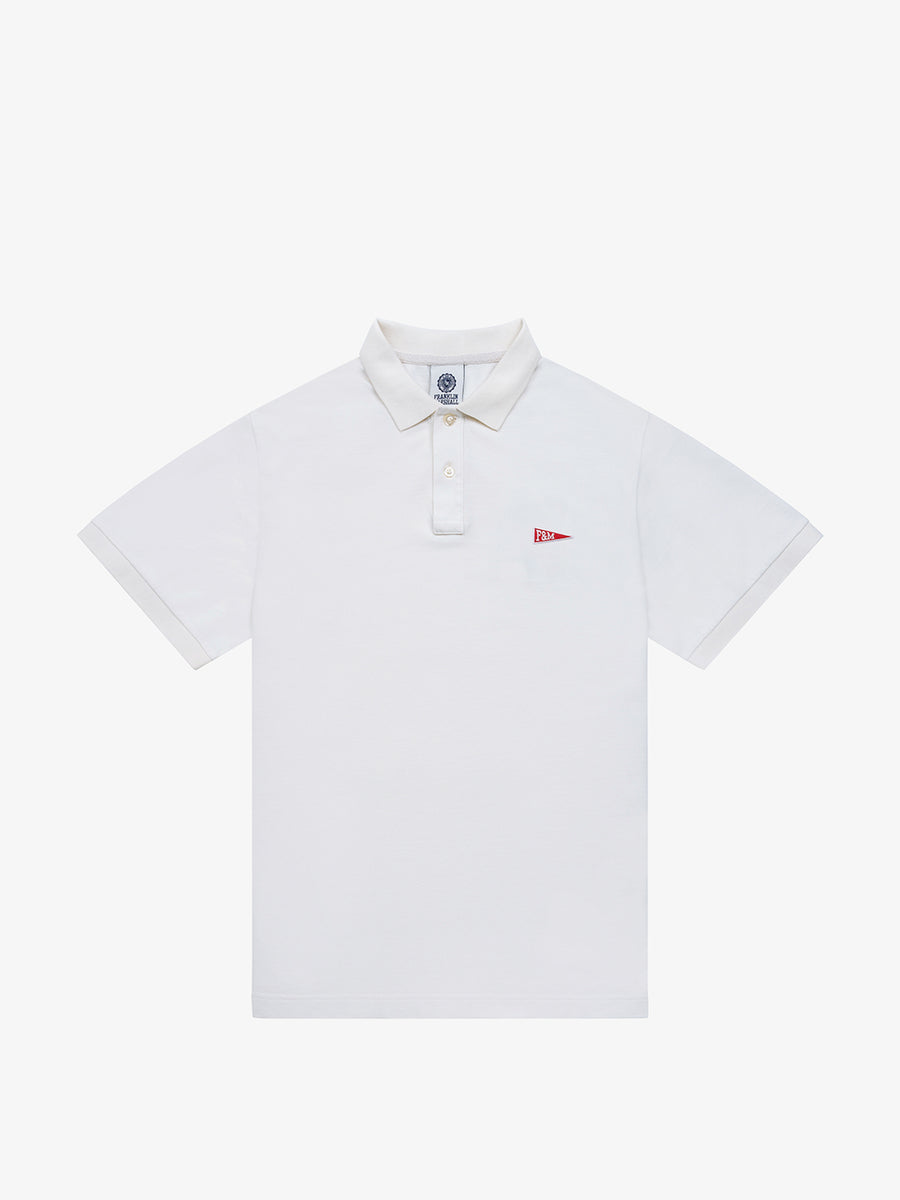 Polo shirt in piqué cotton with Pennant patch