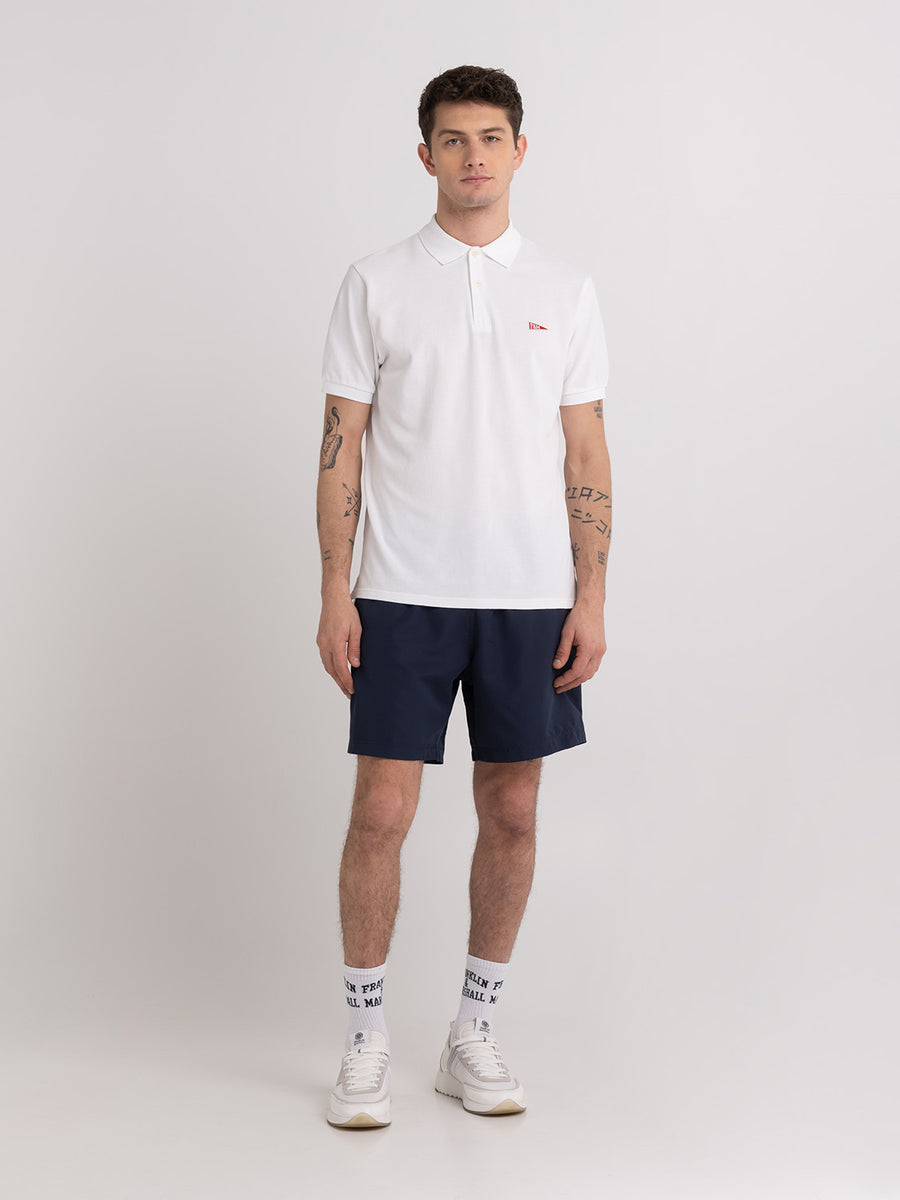 Polo shirt in piqué cotton with Pennant patch