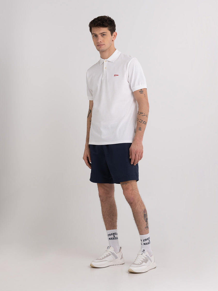 Polo shirt in piqué cotton with Pennant patch