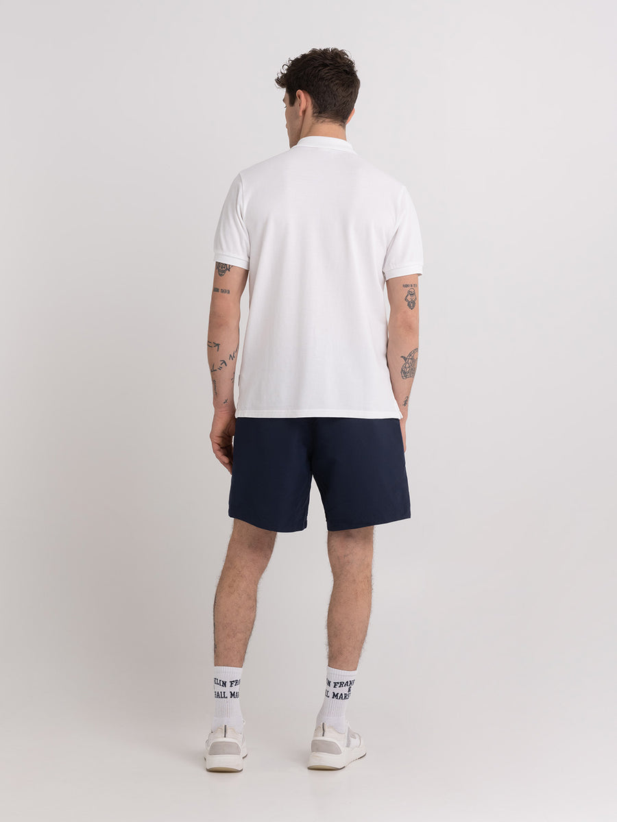 Polo shirt in piqué cotton with Pennant patch