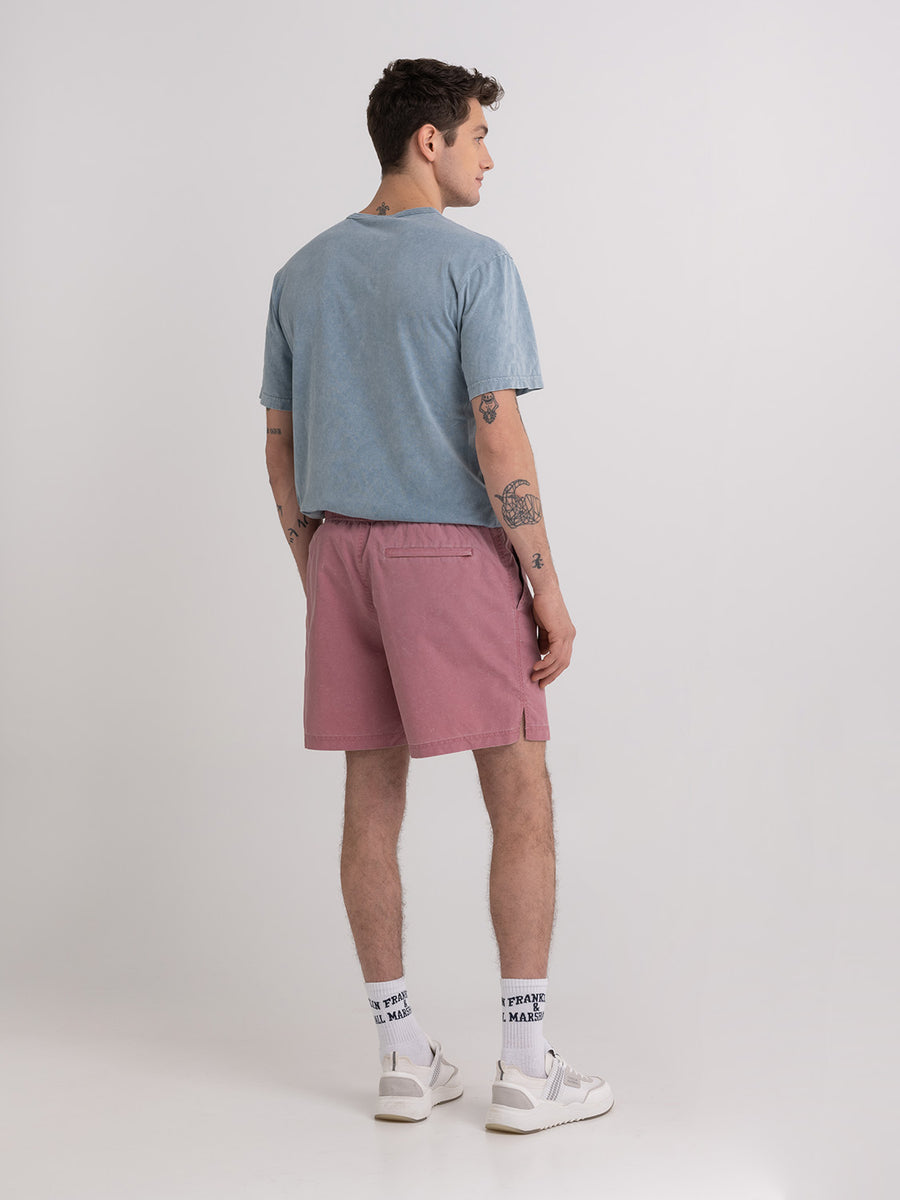 Shaded-off recycled nylon swimming trunks with Pennant patch