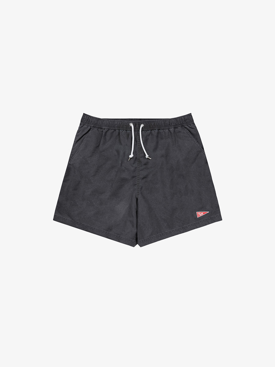 Shaded-off recycled nylon swimming trunks with Pennant patch