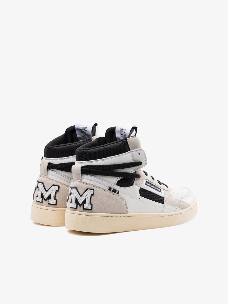THETA COLLEGE men's mid-cut leather lace-up sneakers