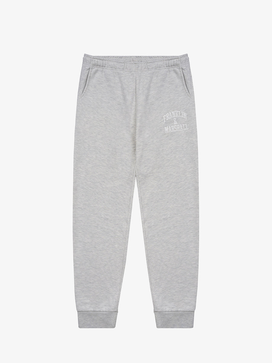 Jogger trousers with arch letter logo embroidery