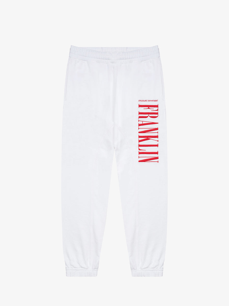 Jogger trousers with college logo print