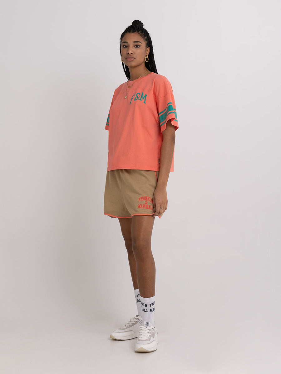 Jersey t-shirt with logo print