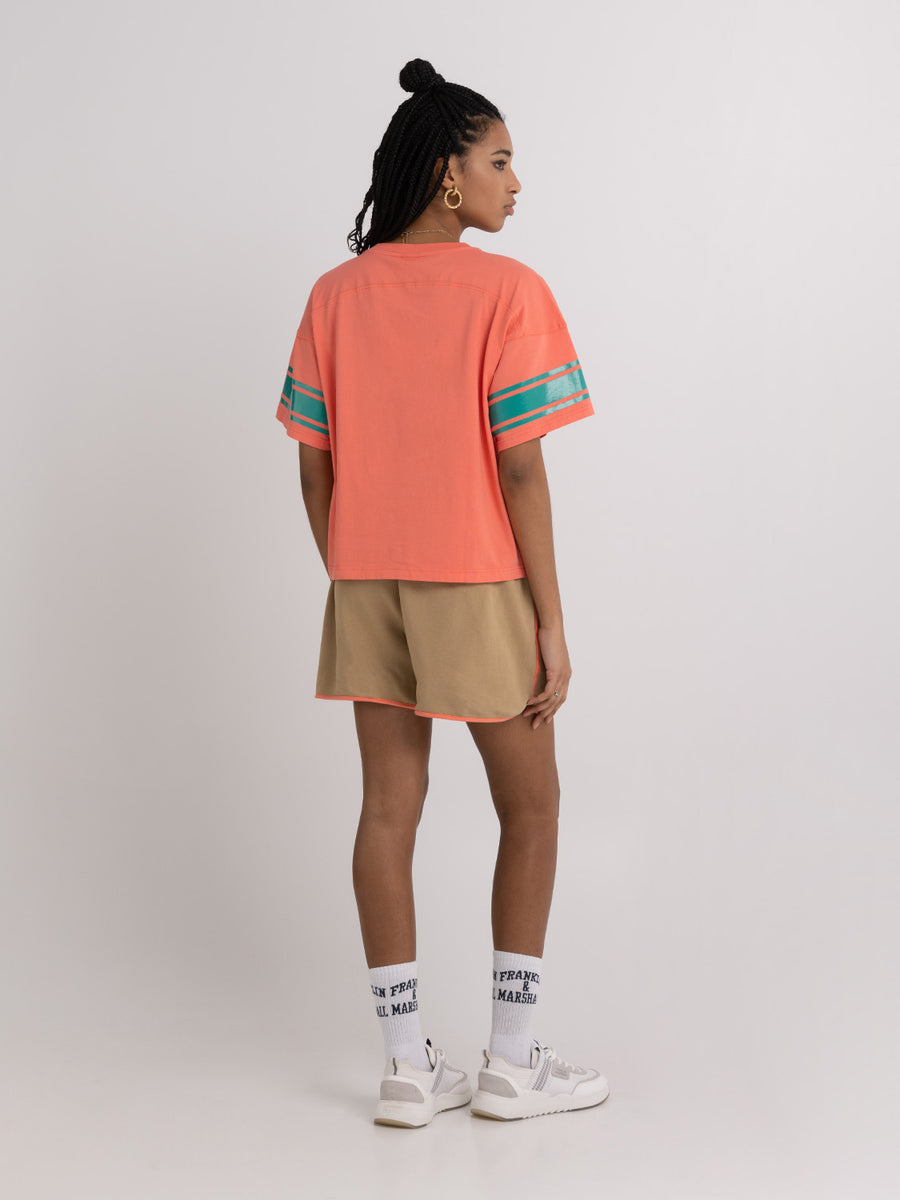 Jersey t-shirt with logo print