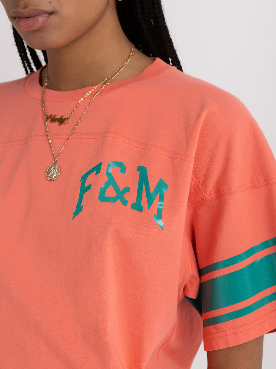 Jersey t-shirt with logo print