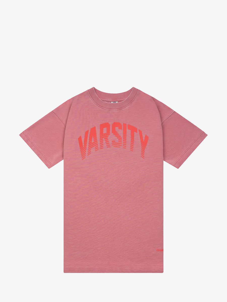 Varsity college maxi t-shirt with print