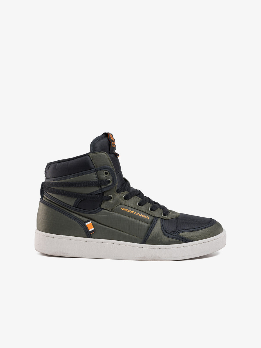 THETA PRO-ARMY men's mid-cut leather lace-up sneakers