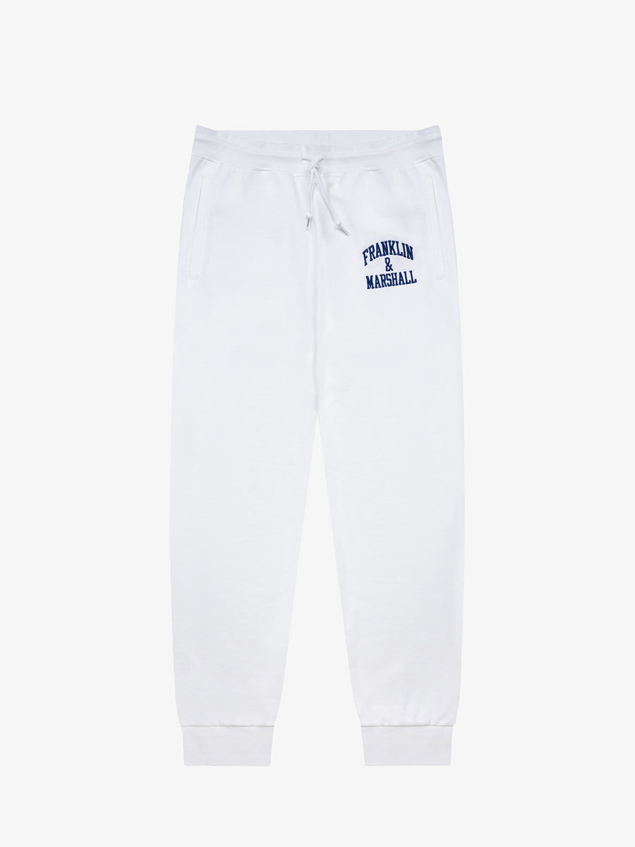 Agender jogger trousers with Arch letter embroidery